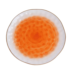 Тарелка круглая d=27 см,фарфор,оранжевый цвет "The Sun" P.L.