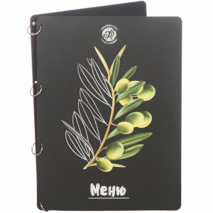 Папка для меню Олива из пластика