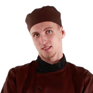 Шапочка повара Таблетка коричневая [00400]