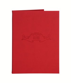 Папка для меню 250х320 мм Soft-touch, цвет:красный