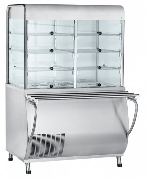 Прилавок-витрина холодильный ABAT Патша ПВВ(Н)-70М-С-НШ-01