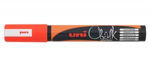 Маркер оранжевый для оконных и стеклянных поверхностей 1,8-2,5 мм Uni Chalk PWE-5M