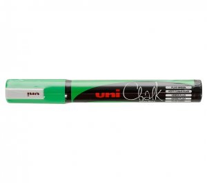 Маркер Зеленый неон для оконных и стеклянных поверхностей 1,8-2,5 мм Uni Chalk PWE-5M [110033]