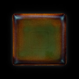 Тарелка квадратная Corone Verde 232х232 мм синий+зеленый