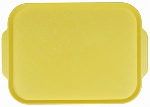 Поднос столовый из полистирола 450х355 мм желтый [1730]