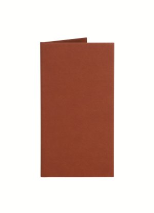 Папка-счет 220х120 мм Soft-touch, цвет:светло-коричневый
