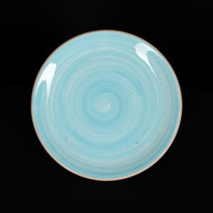 Тарелка мелкая 200 мм голубая Corone Natura