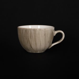 Чашка чайная 250 мл серо-коричневая Corone Natura