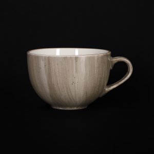 Чашка чайная 320 мл серо-коричневая Corone Natura