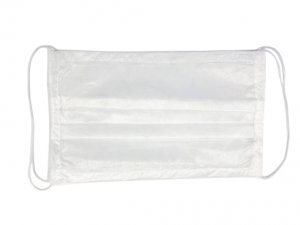 Маска защитная одноразовая 3-х слойная из спанбонда на резинке белая
